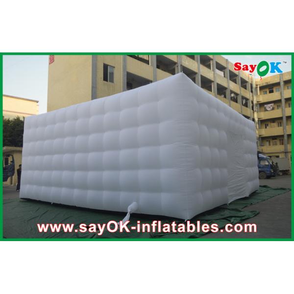 Large Inflatable Tent Portable Giant White Nylon Cloth Inflatable Air Tent , 3m Channel