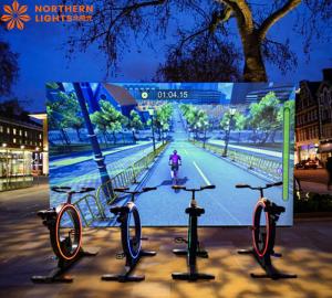 Wholesale Exercise Bike With Video Projector Interactive Projection Game Cycling Simulator from china suppliers