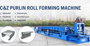 Wholesale Hydraulic Cut C Z Purlin Roll Forming Machine , Full Automatic Z Purlin Making Machine from china suppliers