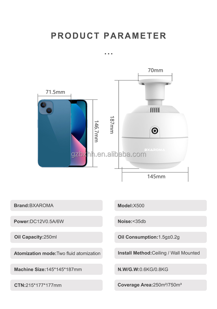 Upscale Smart Air Diffuser Affordable Eco Aroma Diffuser 250ml