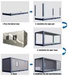 Modular Prefab Flat Pack Container House for Camping Home Shop & Hotel