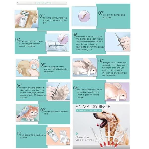 Secure RFID Tags For Animal Identification And Tracking With Pre-Programmed Unique ID Number And Waterproof Glass Material
