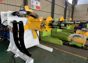 China Hydraulic 5T Metal Decoiler Machine 3KW Coil Decoiler Auto Control on sale
