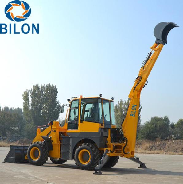 Quality Yunnei Engine  Backhoe Loader , 76KW Front Loader Tractor for sale