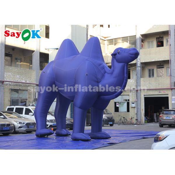 Dark Blue Inflatable Cartoon Characters For Outdoor Advertisement / Giant Inflatable Camel