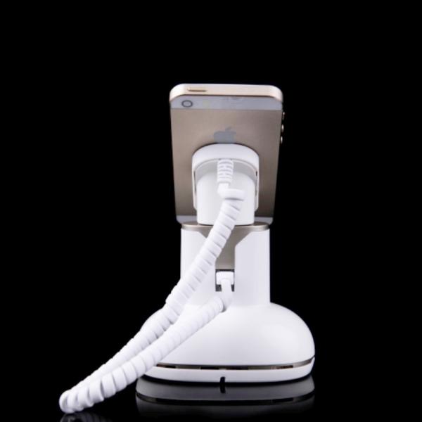 Quality COMER Smart mobile phone counter display plastic stand mobile display stand mobile phone security stand in stock for sale