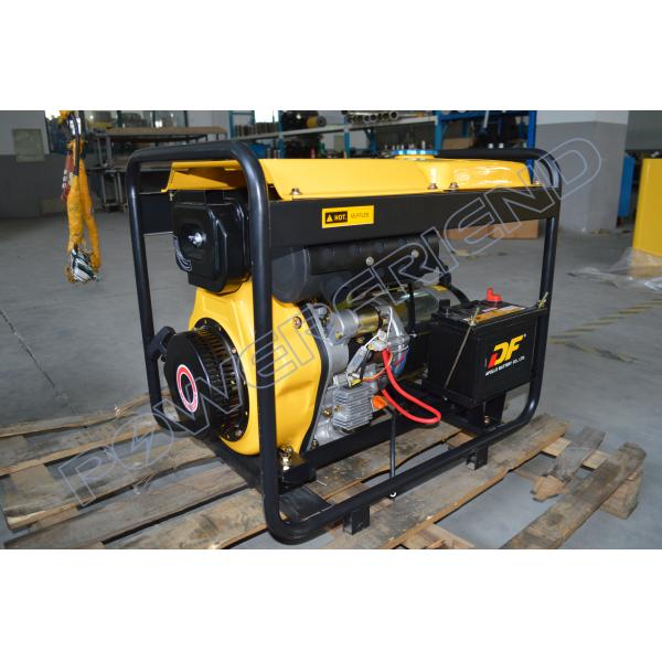 Open Type Air Cooled Diesel Portable Dg Set For Home , Electric Start Controller