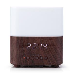Wholesale Wood Color 300ml Bluetooth Speaker Aroma Diffuser With Clock from china suppliers