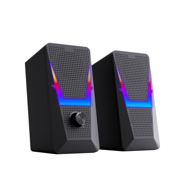 Quality No Distortion Office Computer Speakers Dual Audio Speakers With 3.5mm Connector for sale