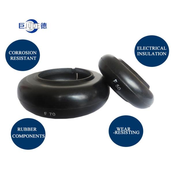 Hub F140 Tyre Flex Coupling Shock Absorption Customized With Flange