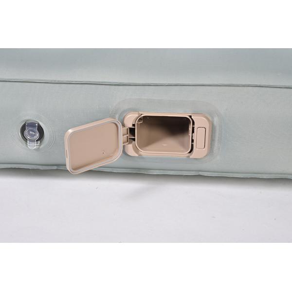 Flocked PVC Inflatable Sleeping Mat Portable Air Mattress With Pump