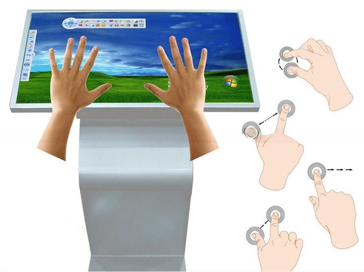 24'' Capacitive Multi Touch Self Service Terminal PC Kiosk Win10 & Android OS