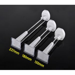 COMER Display hook Plastic pegboard hook security stop lock