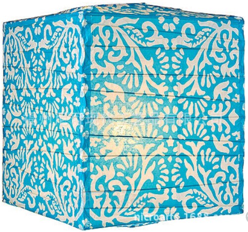 paper lantern Square lantern paper chimney Japanese chimney White fuchsia Design and color lampshade