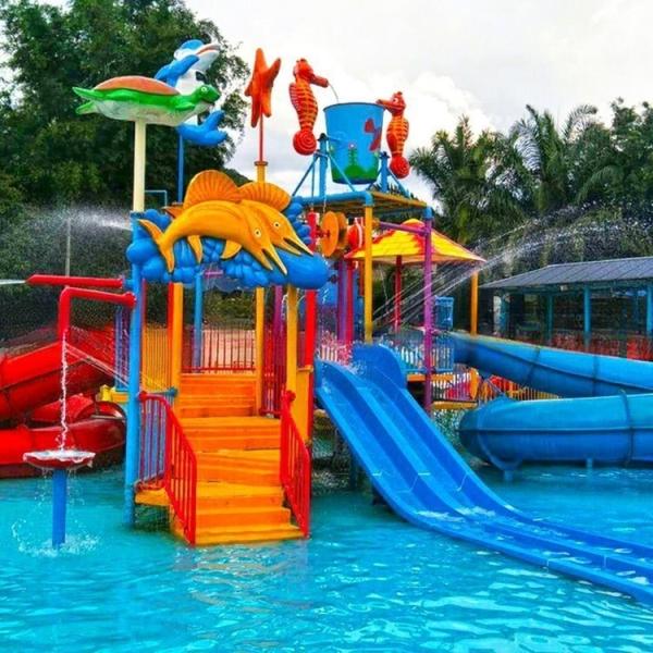Hot Sale Fiberglass Water House Slide for Swimming Pool Park