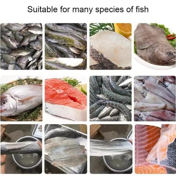220V Fish Processing Machine Automatic Fish Skin Cleaning Machine