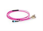 Pull Push MPO Patch Cord For Trunk Cable Single Mode 0.35dB Insertion Loss