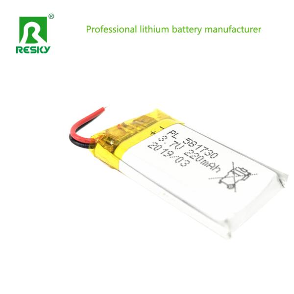 Custom Lipo Battery Pack 602055 3.7V 2P 600mAh 1200mAh For Medical Device