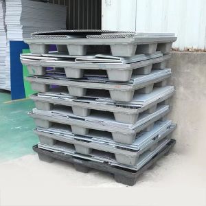 Wholesale Waterproof Plastic Collapsible Box Rectangular Collapsible Pallet Boxes Stackable from china suppliers