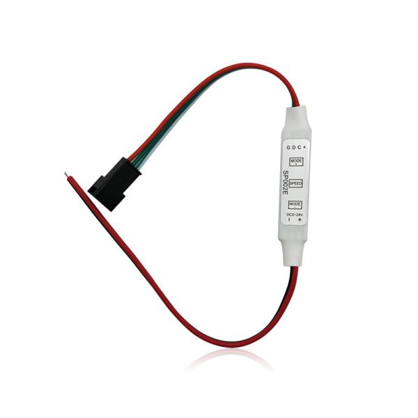 Quality 3 Button Mini LED Strip Controller Wireless Rgb For WS2811 WS2812 DC5 To 12V for sale