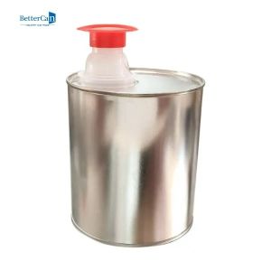 Metal Tin Container Manufacturers 500ml Paint Tins With Pull Cap