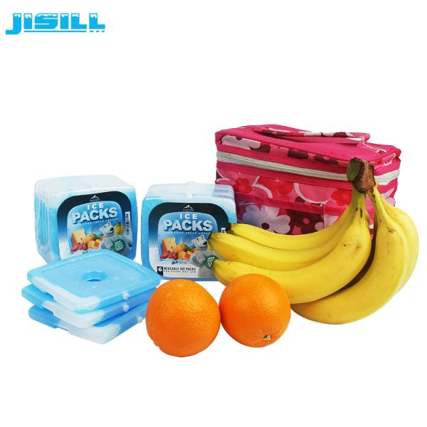 Rigid Plastic Lunch Ice Packs Food Grade HDPE Outer Material With Carton Package For Food Frozen