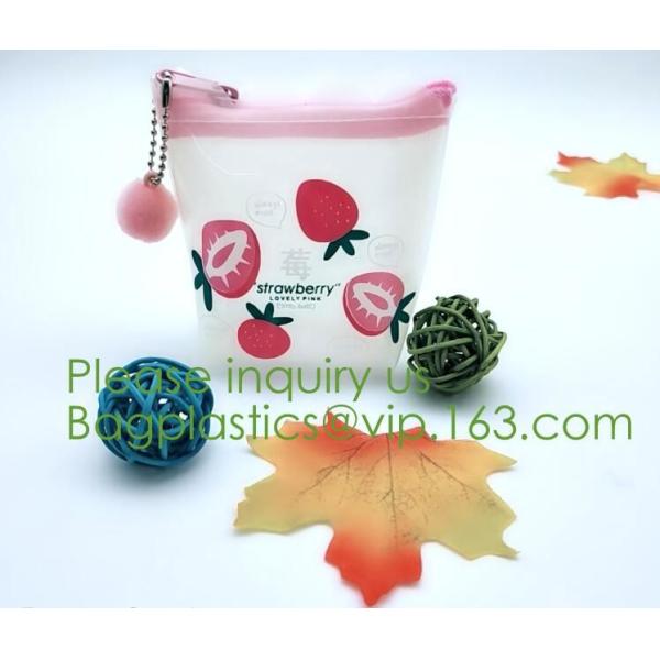 Zipper Pvc Zipper Bags For Make-up Brushes Sets,Eco Friendly clear plastic EVA PVC black zipper Cosmetic Bag eco frinedl