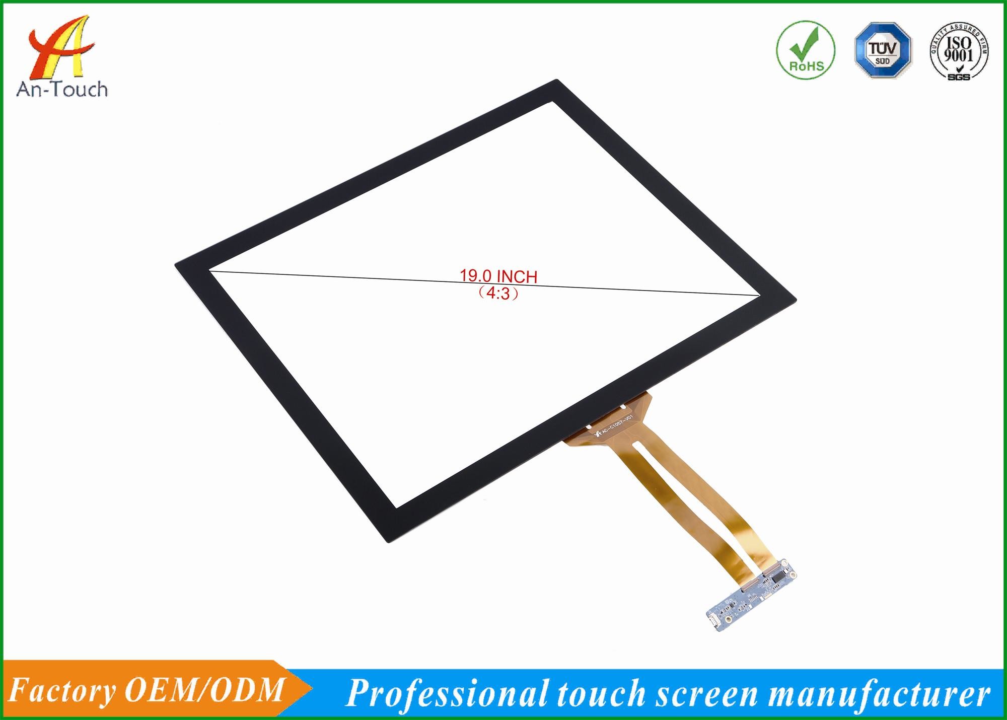 19 Inch Capacitive Windows Touch Panel , Plug And Play With USB Input