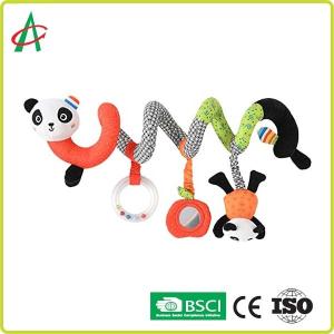 Wholesale BSCI Baby Panda Plush Spiral Toy With Mirrors Customized from china suppliers