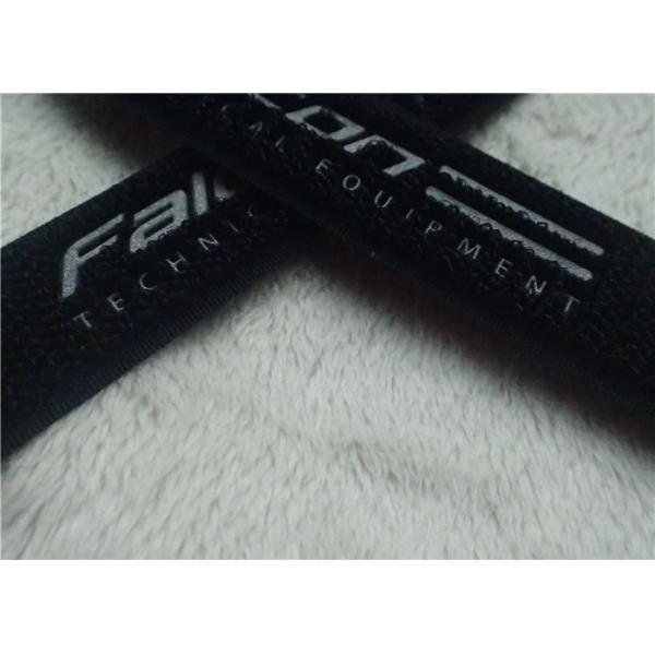 High Frequency Hook And Loop Fastener 3M Reflective Siliver TPU Logo Velcro For Clothes