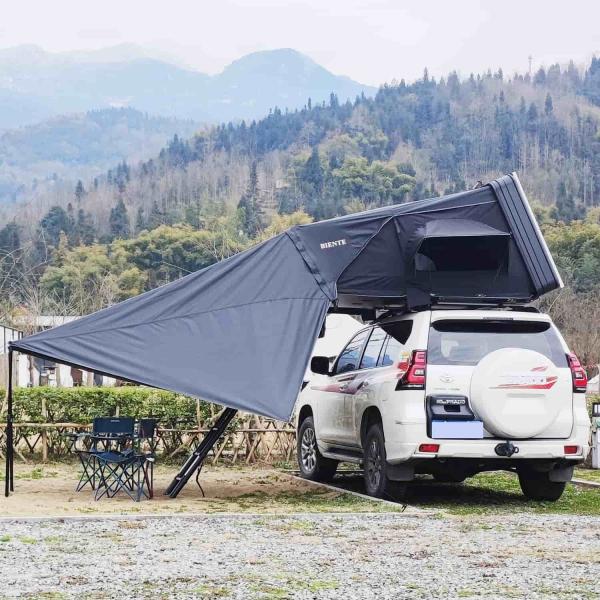 Overland 3-4 Person Aluminum Hard Shell Rooftop Tent for Car Vehicles SUV Truck Camping