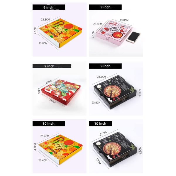 Custom Printed Pizza Slice Boxes Reusable Paperboard Container