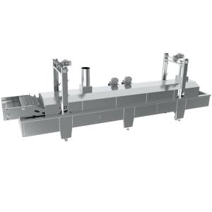 China Full Automatic Continuous Deep Fryer 200L Double Fryer Machine on sale