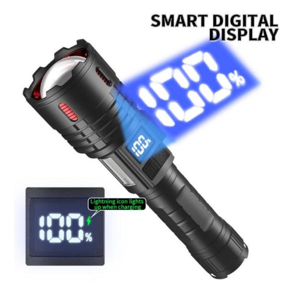 Powerful LED Torch Flashlight Durable For Home Camping Hiking Outdoor