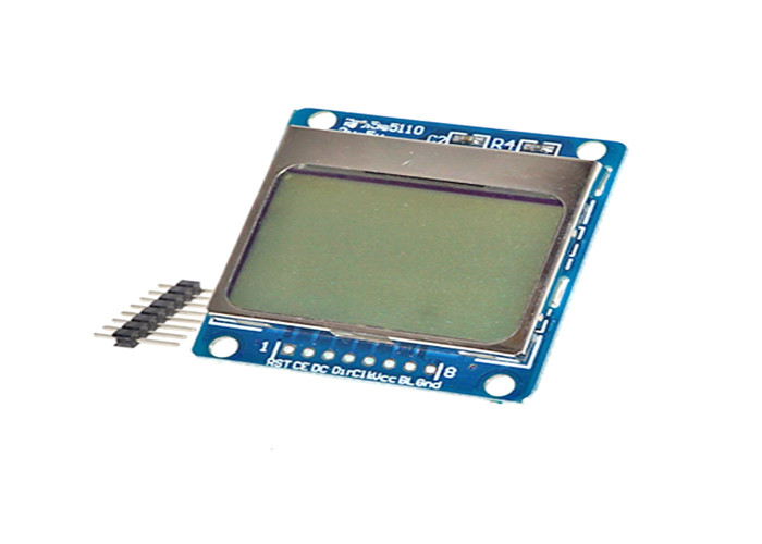 5110 Lcd Display Module With White And Blue Backlight Adapter PCB 84X48 84*48