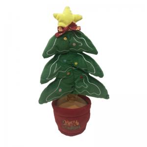 Wholesale Dancing Singing Twisting Christmas Tree With Yellow Star from china suppliers
