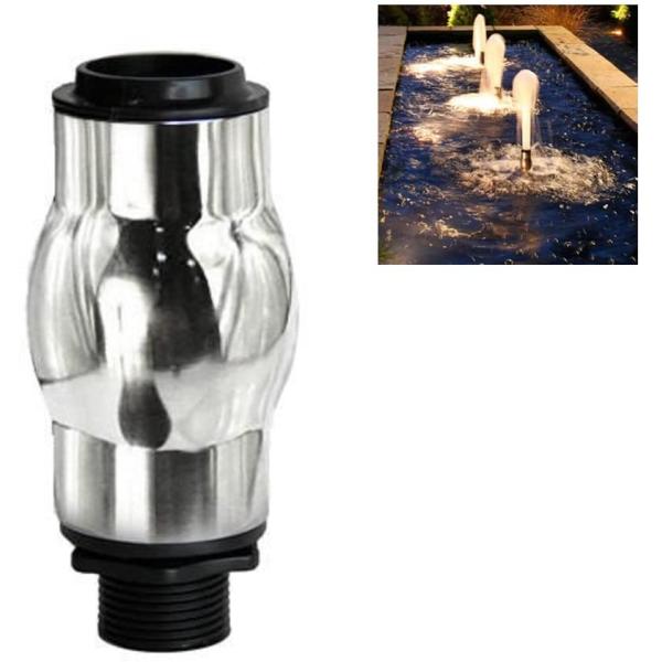 1.5" Stainless Steel And Plastic Frothy Foam Water Fountain Nozzle