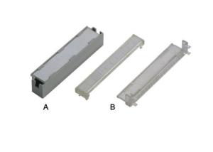 China Grey 100 Pair Terminal Block Module Plastic Label Holders For LSA Back Mount Frame on sale
