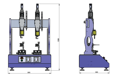 High Precision Dual Station Swing Force Testing Machine For Connector Wire Ports