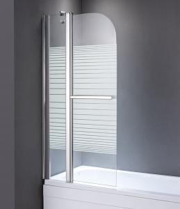 Wholesale Stripe Clear 800x1450mm Sliding Glass Shower Screens from china suppliers