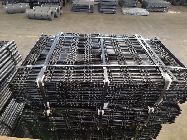 Quality Plain Weave Woven Wire Mesh Sand Screen 6.0 Mm Dia Sheath Metal Hooked Edges for sale