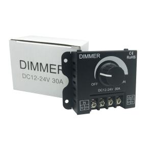 Wholesale DC12-24V Knob LED Controller Dimmer With Max Power 300W Brightness Adjustment Switch from china suppliers