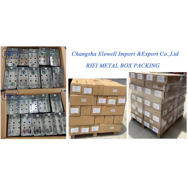 4"x2" Rectangular Junction Box Metal For Surface Mounted Wiring