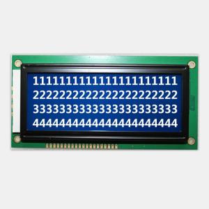 Wholesale Blue Mode Transmissive LCM LCD Display Negative Character Screen For Instrument from china suppliers