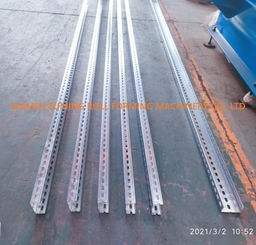 CU Purlin Roll Former Equipment Automatic With Hydraulic Cutting System