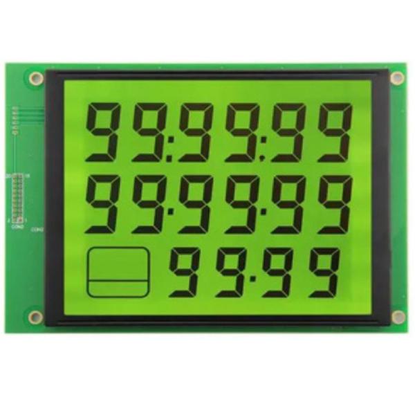 Quality Custom LCD Panel, Monochrome Temperature Control Instrument Energy Storage Power LCD, STN Yellow Green Segment LCD for sale