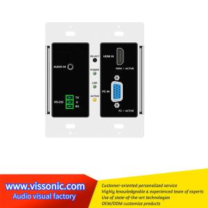 China Full Digital Seamless Matrix Switcher HDMI / VGA To HDBaseT Wallplate VIS-HE20 on sale