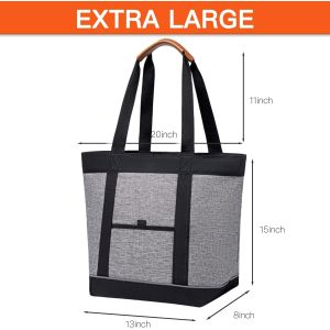 Transport Large Insulated Reusable Grocery Tote Picnic Custom Travel Cooler Bag