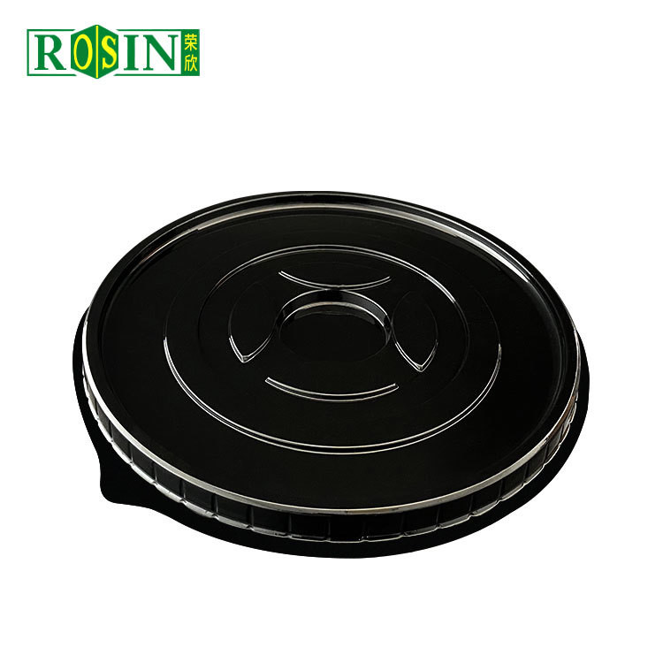 Disposable PET Round 12 Inch Cake Container Customizable With Clear Lid