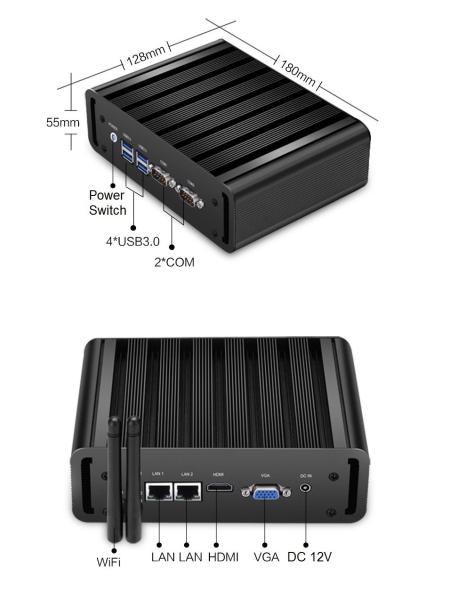 Quality Fanless Embedded Box PC , Industrial Embedded Computer With 2 PCI/PCIe Slots for sale